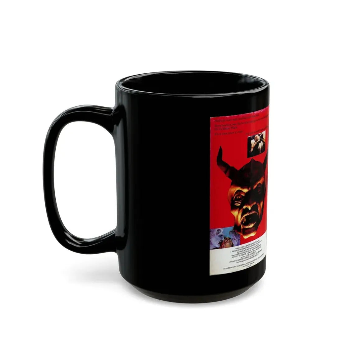 SATAN PLACE A SOAP OPERA FROM HELL (VHS COVER) - Black Coffee Mug - Go Mug Yourself