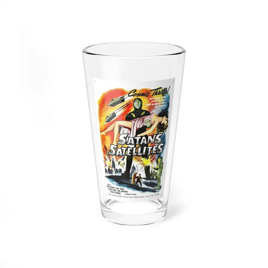 SATAN'S SATELITES 1958 Movie Poster - Pint Glass 16oz 16oz - Go Mug Yourself
