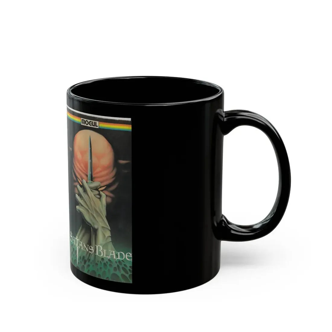 SATANS BLADE MOGUL HOME VIDEO (VHS COVER) - Black Coffee Mug - Go Mug Yourself