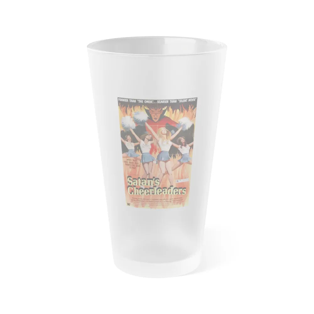 SATAN'S CHEERLEADERS 1977 Movie Poster - Frosted Pint Glass 16oz-16oz-Frosted-Go Mug Yourself