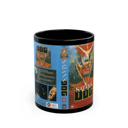 SATANS DOG (VHS COVER) - Black Coffee Mug-11oz-Go Mug Yourself