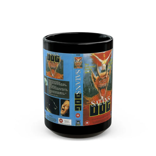 SATANS DOG (VHS COVER) - Black Coffee Mug-15oz-Go Mug Yourself