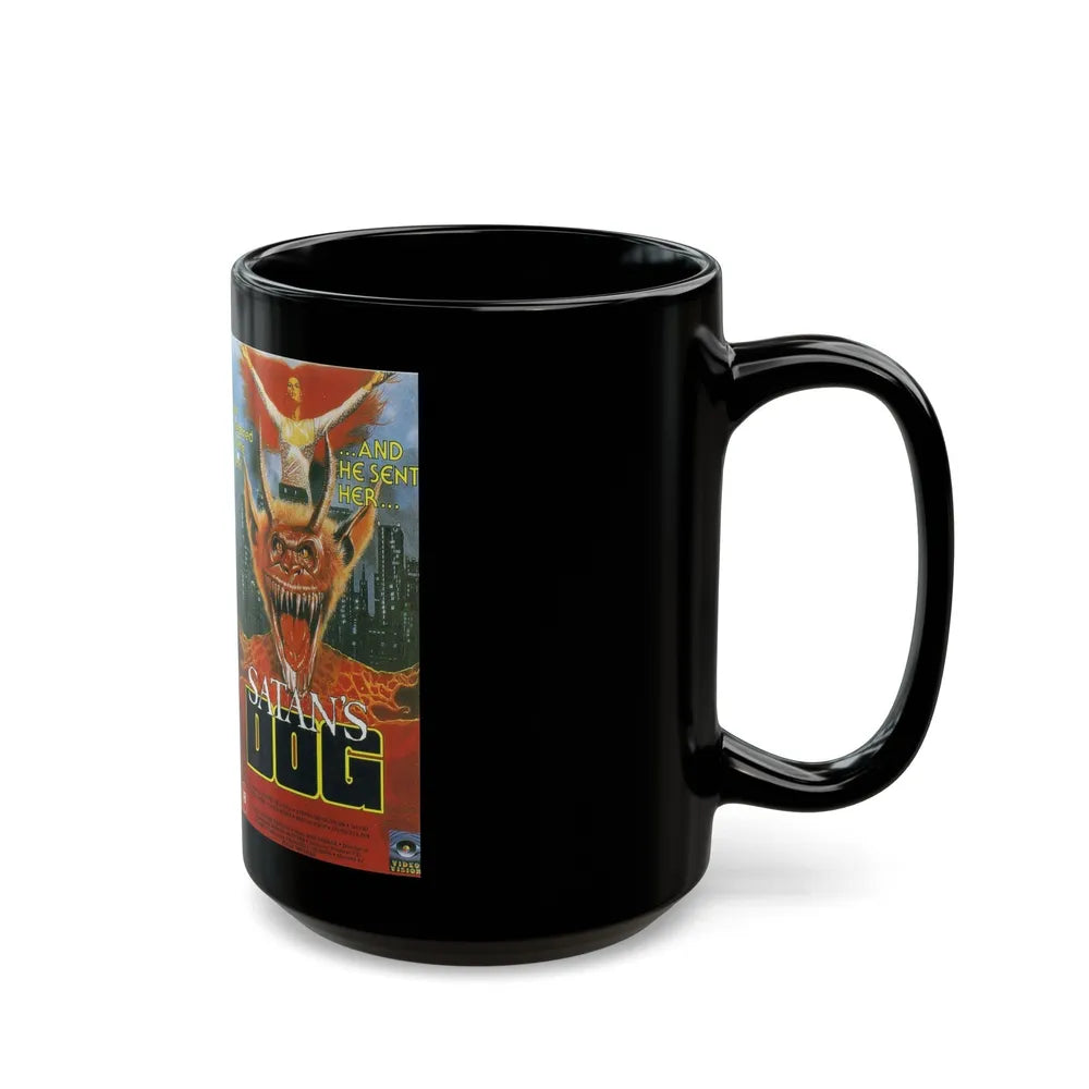 SATANS DOG (VHS COVER) - Black Coffee Mug-Go Mug Yourself