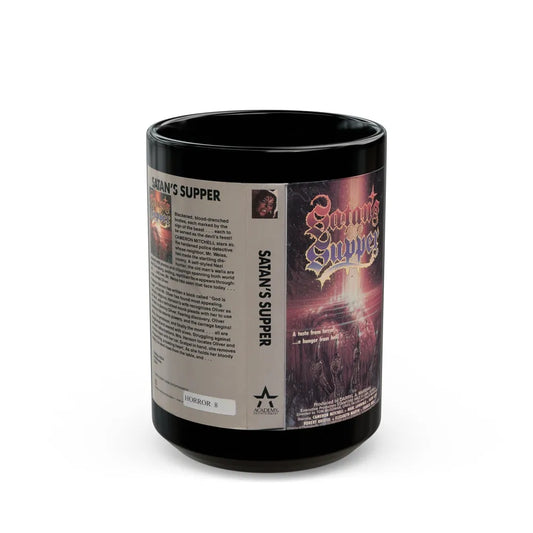 SATANS SUPPER (VHS COVER) - Black Coffee Mug-15oz-Go Mug Yourself