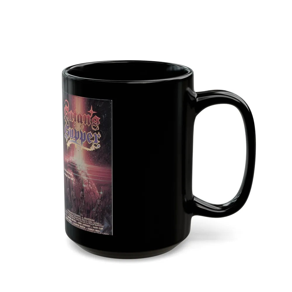 SATANS SUPPER (VHS COVER) - Black Coffee Mug-Go Mug Yourself