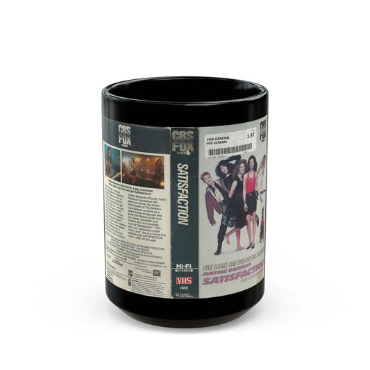 SATISFACTION (VHS COVER) - Black Coffee Mug-15oz-Go Mug Yourself