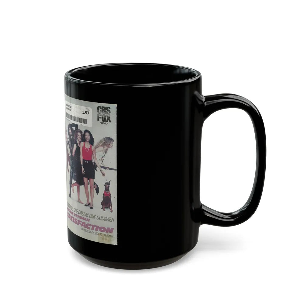 SATISFACTION (VHS COVER) - Black Coffee Mug-Go Mug Yourself