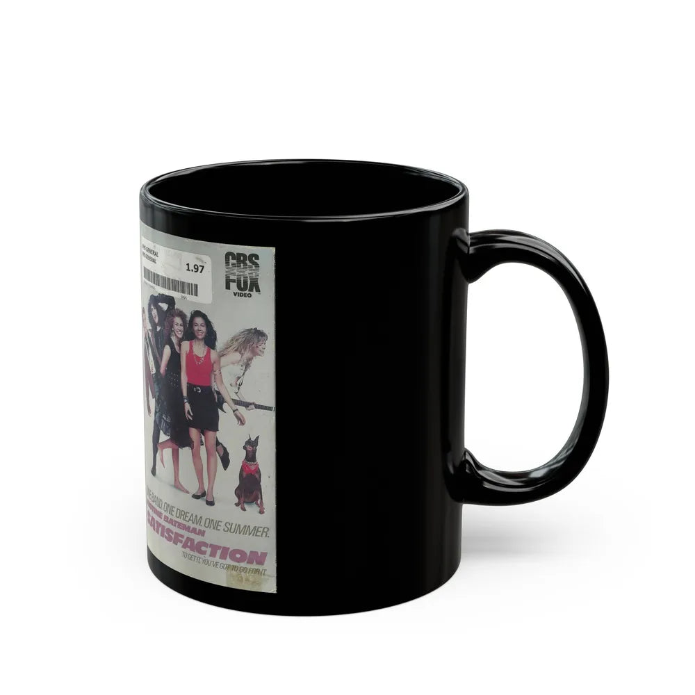 SATISFACTION (VHS COVER) - Black Coffee Mug-Go Mug Yourself