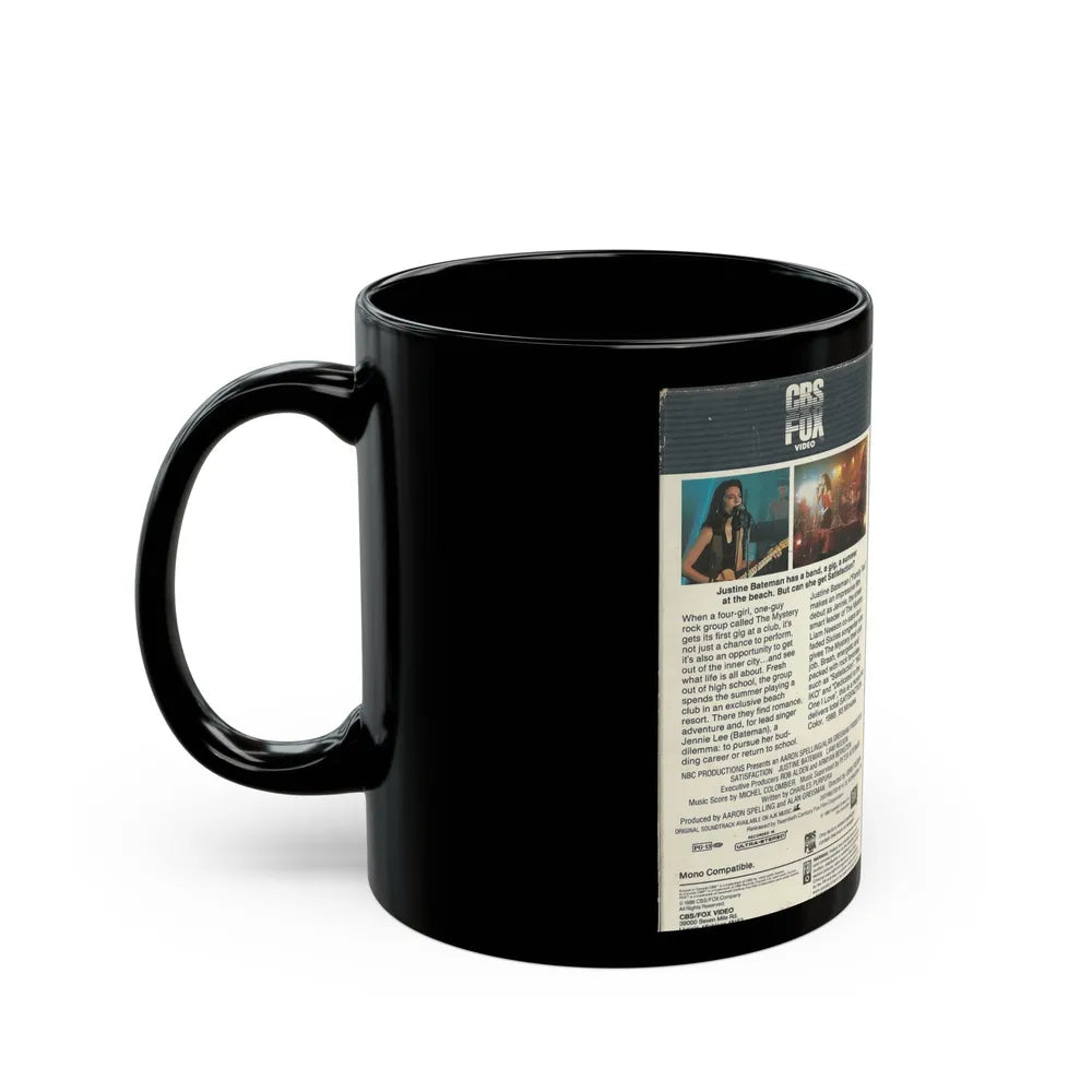 SATISFACTION (VHS COVER) - Black Coffee Mug-Go Mug Yourself