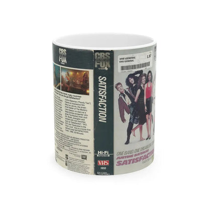 SATISFACTION (VHS COVER) - White Coffee Mug 11oz - Go Mug Yourself