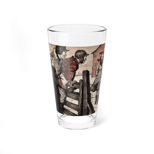 Saturday Evening Post Illustration (Curtis Publishing, c. 1940s) (Magazine Illustration) Pint Glass 16oz 16oz - Go Mug Yourself