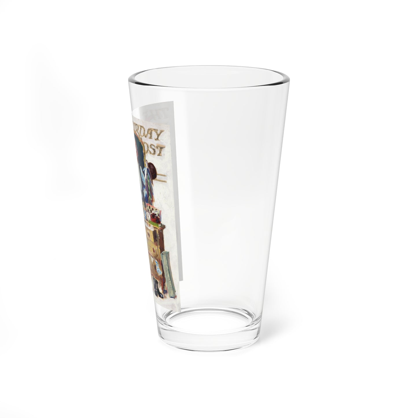 Saturday Evening Post preliminary cover study (Magazine Illustration) Pint Glass 16oz-Go Mug Yourself