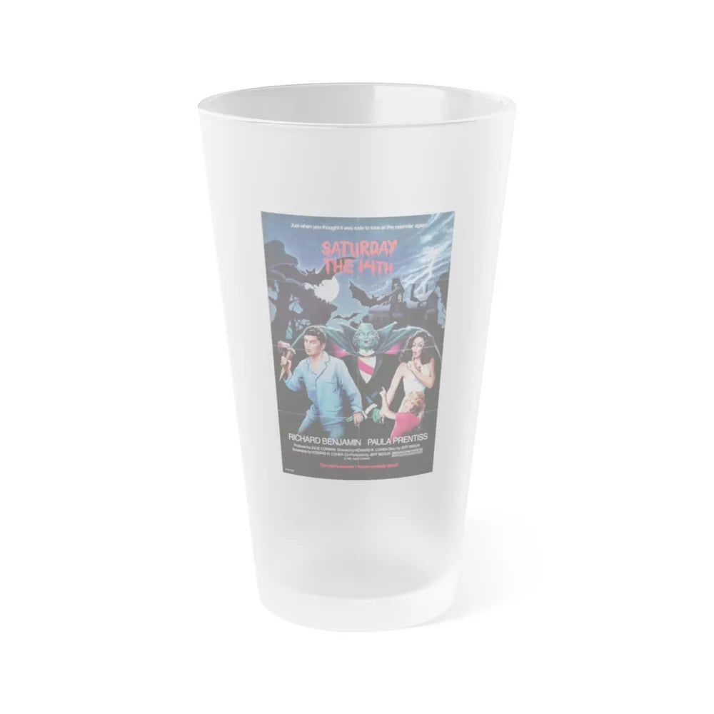 SATURDAY THE 14TH 1981 Movie Poster - Frosted Pint Glass 16oz-16oz-Frosted-Go Mug Yourself