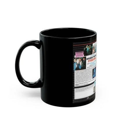 SATURDAY THE 14TH STRIKES BACK (VHS COVER) - Black Coffee Mug - Go Mug Yourself