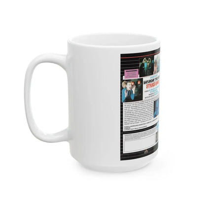 SATURDAY THE 14TH STRIKES BACK (VHS COVER) - White Coffee Mug - Go Mug Yourself