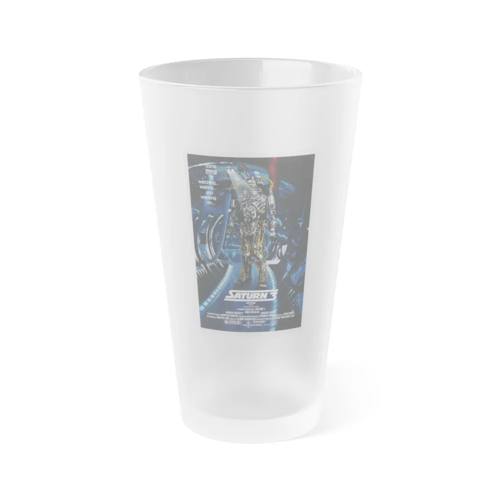 SATURN 3 1980 Movie Poster - Frosted Pint Glass 16oz-16oz-Frosted-Go Mug Yourself