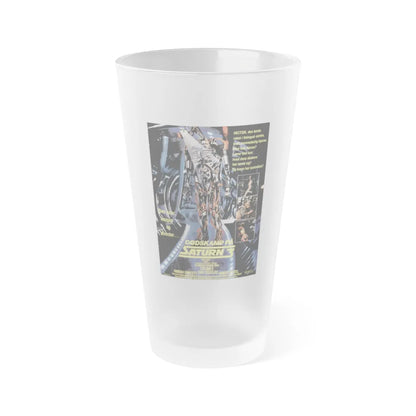 SATURN 3 (DANISH) 1980 Movie Poster - Frosted Pint Glass 16oz-16oz-Frosted-Go Mug Yourself