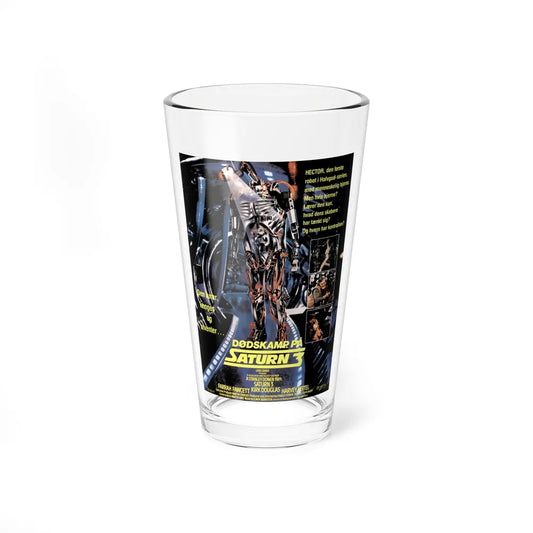 SATURN 3 (DANISH) 1980 Movie Poster - Pint Glass 16oz-16oz-Go Mug Yourself