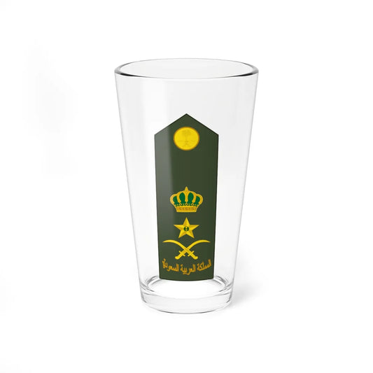 Saudi Arabia Army OF 8 (Saudi Arabia) (Military Rank) Pint Glass 16oz 16oz - Go Mug Yourself