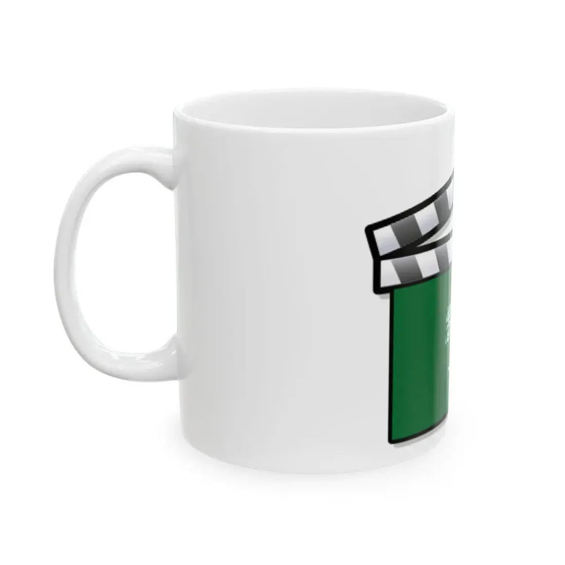 Saudi Arabia film clapperboard (Saudi Arabia) White Coffee Mug - Go Mug Yourself