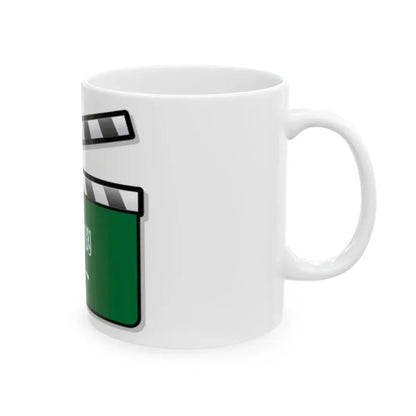 Saudi Arabia film clapperboard (Saudi Arabia) White Coffee Mug - Go Mug Yourself