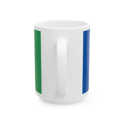 Saulkrastu novada karogs (Latvia) White Coffee Mug - Go Mug Yourself