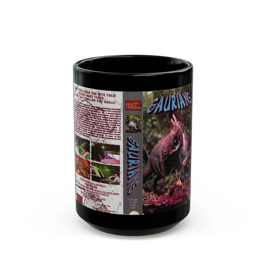 SAURIANS (VHS COVER) - Black Coffee Mug 15oz - Go Mug Yourself