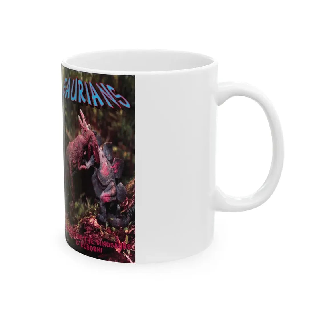 SAURIANS (VHS COVER) - White Coffee Mug - Go Mug Yourself