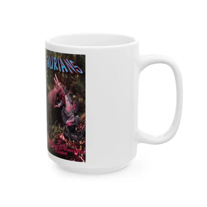 SAURIANS (VHS COVER) - White Coffee Mug - Go Mug Yourself