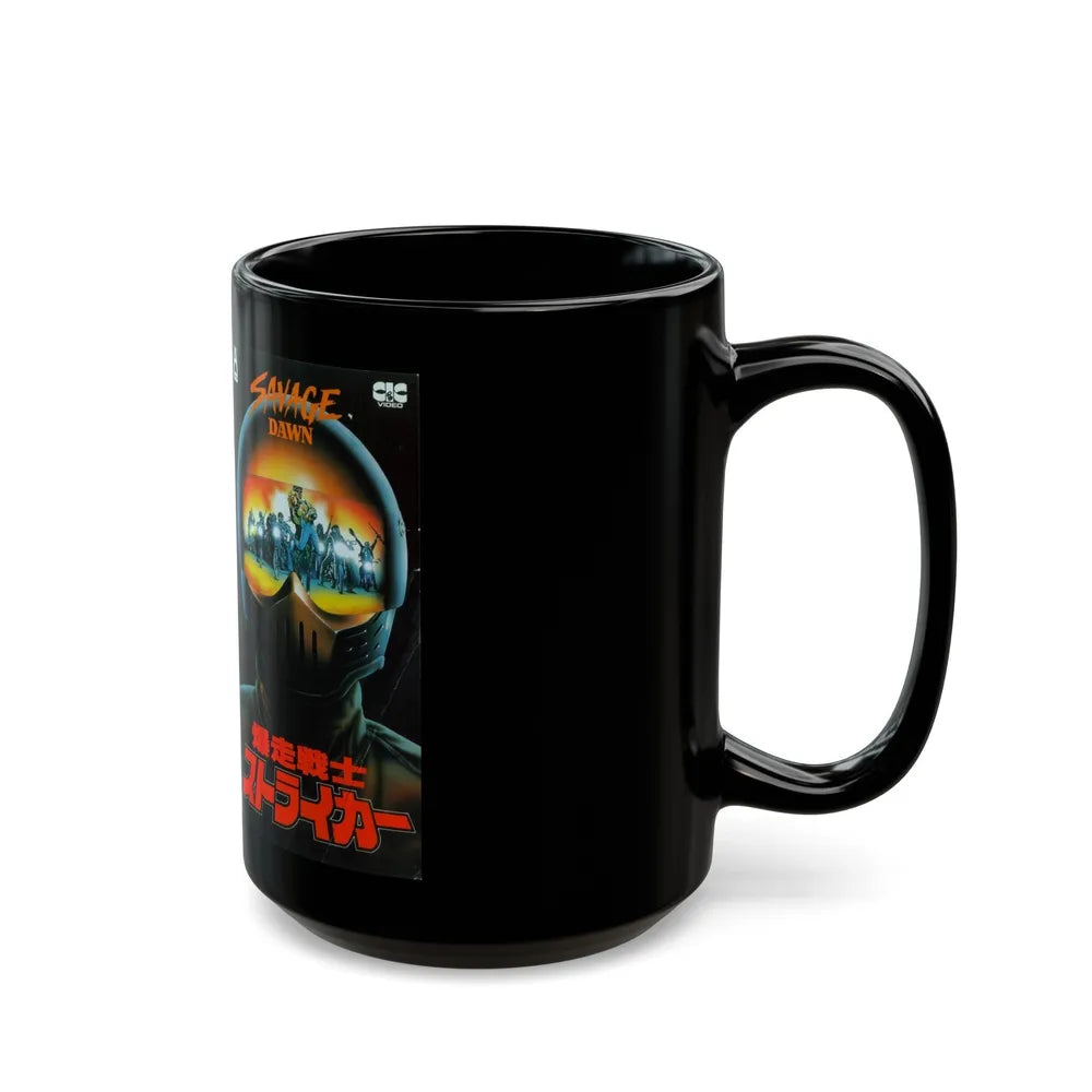 SAVAGE DAWN (VHS COVER) - Black Coffee Mug-Go Mug Yourself