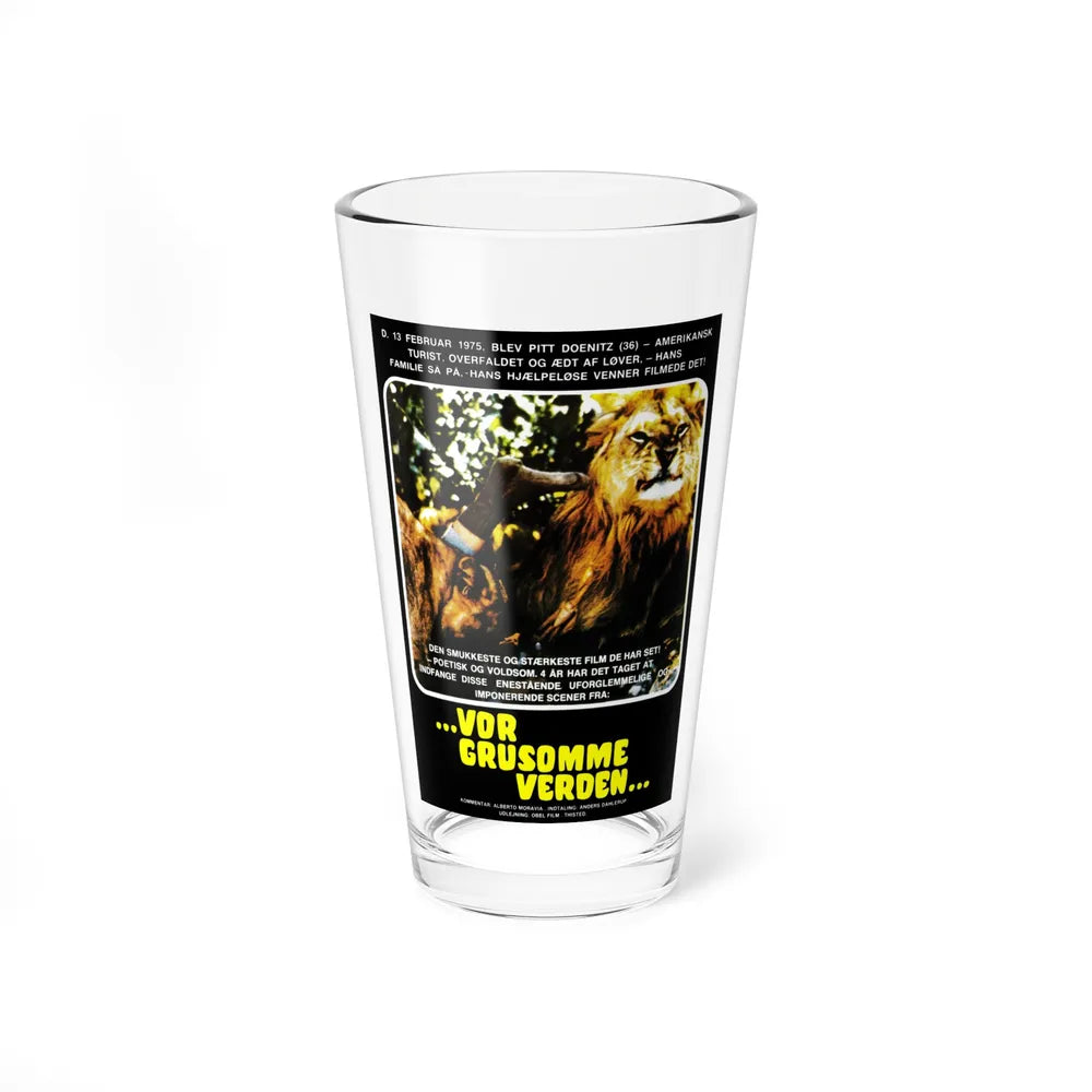 SAVAGE MAN SAVAGE BEAST (DANISH) 1975 Movie Poster - Pint Glass 16oz-16oz-Go Mug Yourself