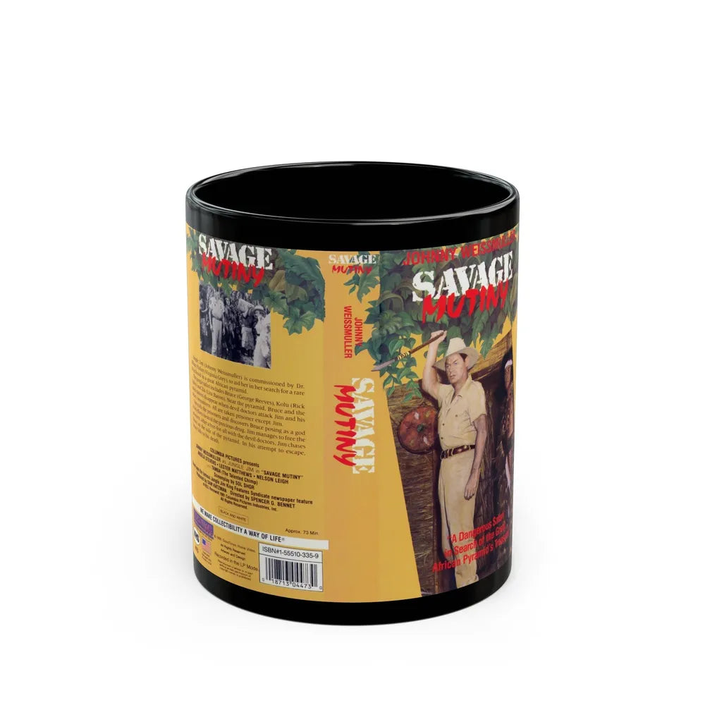 SAVAGE MUTINY (VHS COVER) - Black Coffee Mug-11oz-Go Mug Yourself