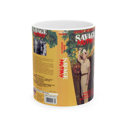 SAVAGE MUTINY (VHS COVER) - White Coffee Mug-11oz-Go Mug Yourself