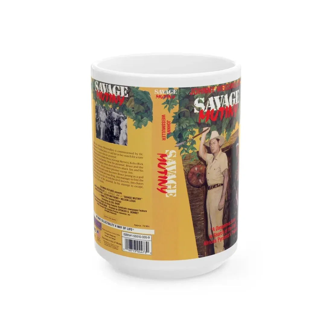 SAVAGE MUTINY (VHS COVER) - White Coffee Mug 15oz - Go Mug Yourself