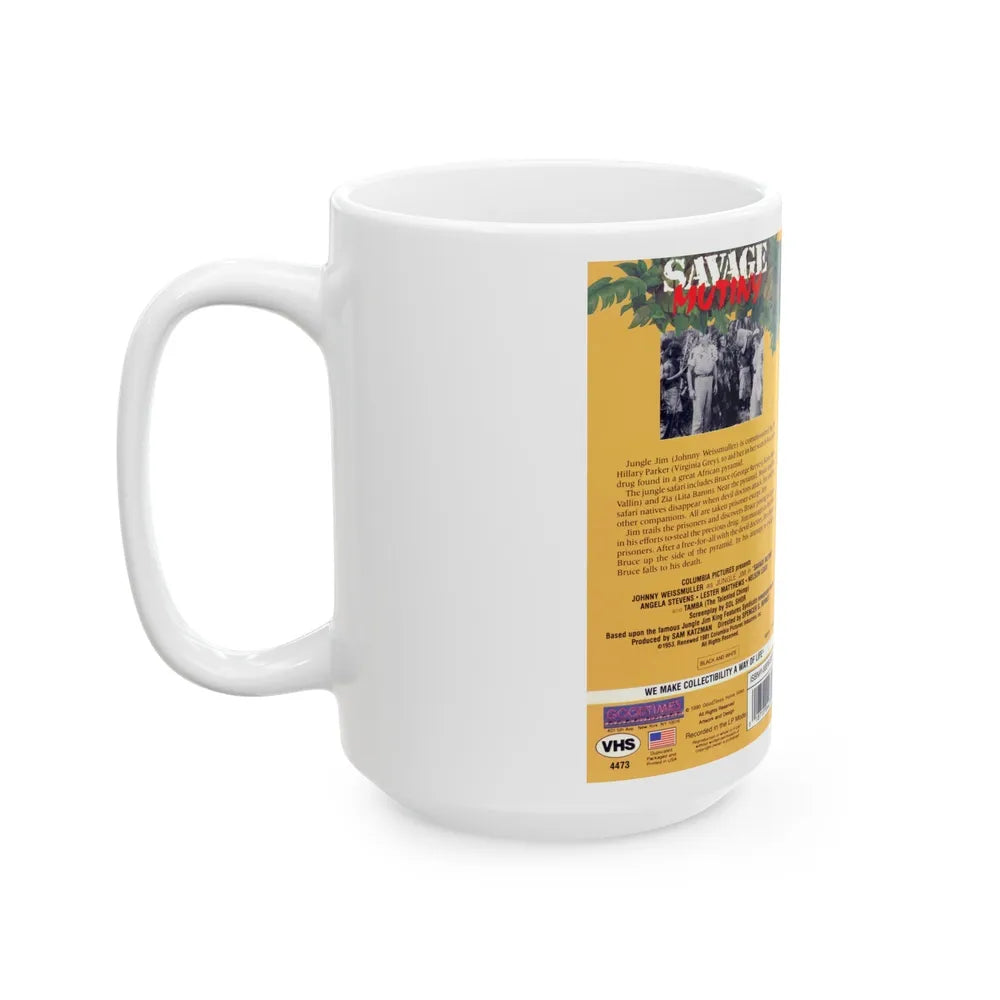 SAVAGE MUTINY (VHS COVER) - White Coffee Mug-Go Mug Yourself