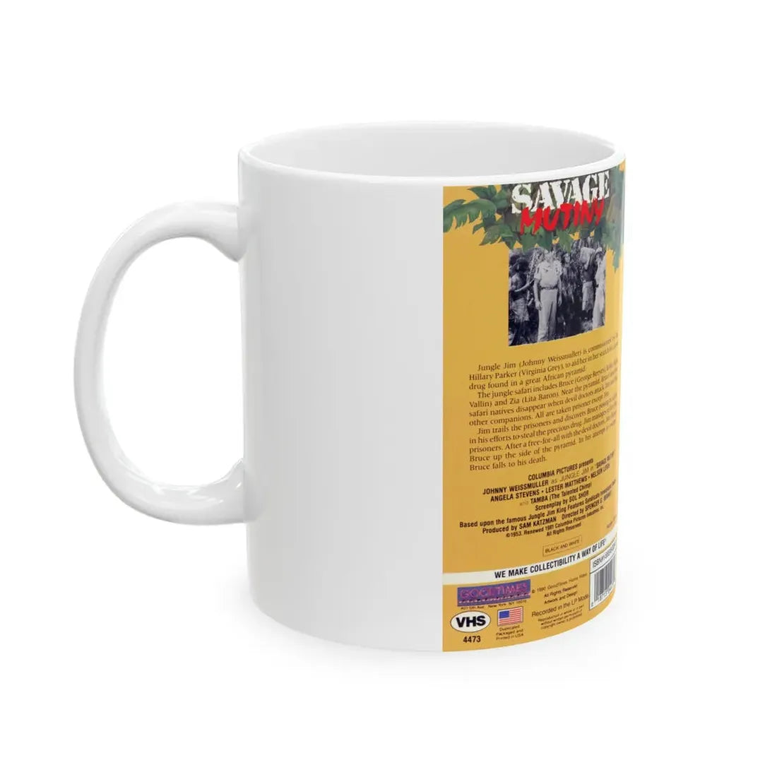 SAVAGE MUTINY (VHS COVER) - White Coffee Mug - Go Mug Yourself