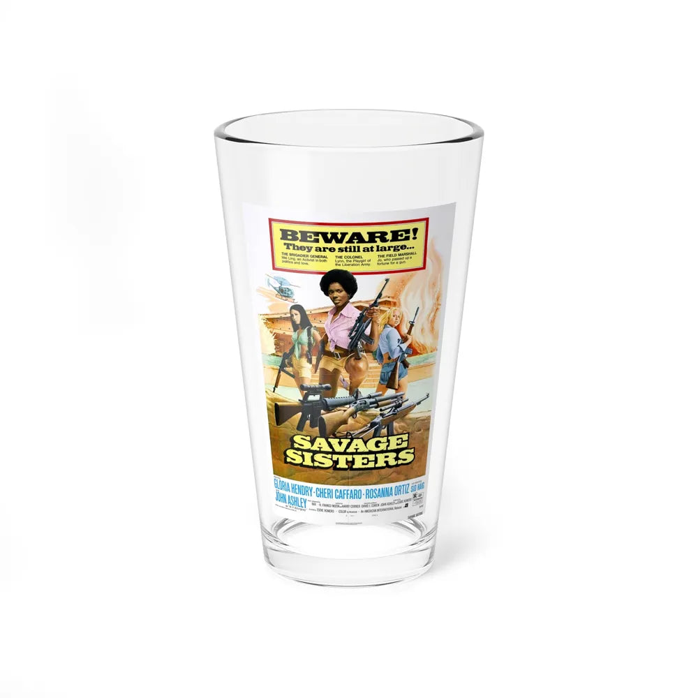 SAVAGE SISTERS (2) 1974 Movie Poster - Pint Glass 16oz-16oz-Go Mug Yourself