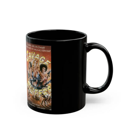 SAVAGE SISTERS GLORIA HENDRY (VHS COVER) - Black Coffee Mug - Go Mug Yourself