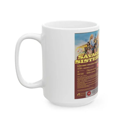 SAVAGE SISTERS ORION (VHS COVER) - White Coffee Mug - Go Mug Yourself
