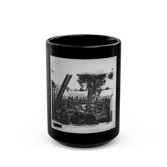 Savage Station, Va. Field Hospital After The Battle Of June 27 (U.S. Civil War) Black Coffee Mug 15oz - Go Mug Yourself