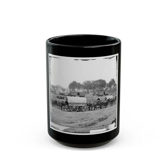 Savage Station, Va. Headquarters Of Gen. George B. Mcclellan On The Richmond & York River Railroad (U.S. Civil War) Black Coffee Mug 15oz - Go Mug Yourself