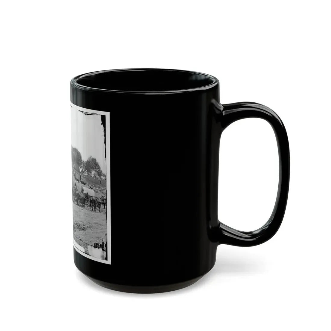 Savage Station, Va. Headquarters Of Gen. George B. Mcclellan On The Richmond & York River Railroad (U.S. Civil War) Black Coffee Mug - Go Mug Yourself