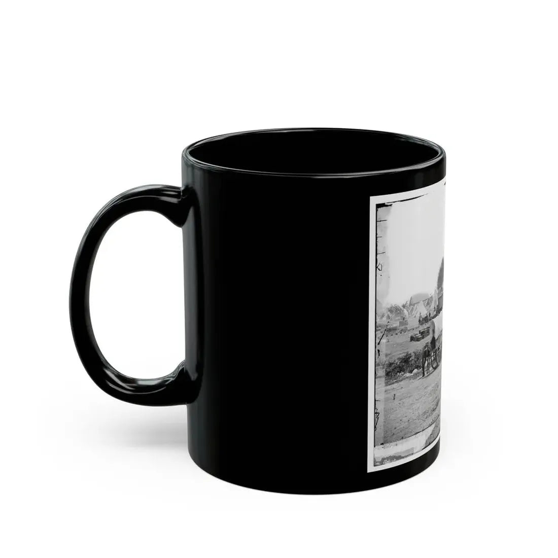 Savage Station, Va. Headquarters Of Gen. George B. Mcclellan On The Richmond & York River Railroad (U.S. Civil War) Black Coffee Mug - Go Mug Yourself