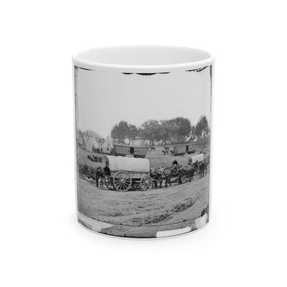 Savage Station, Va. Headquarters Of Gen. George B. Mcclellan On The Richmond & York River Railroad (U.S. Civil War) White Coffee Mug 11oz - Go Mug Yourself