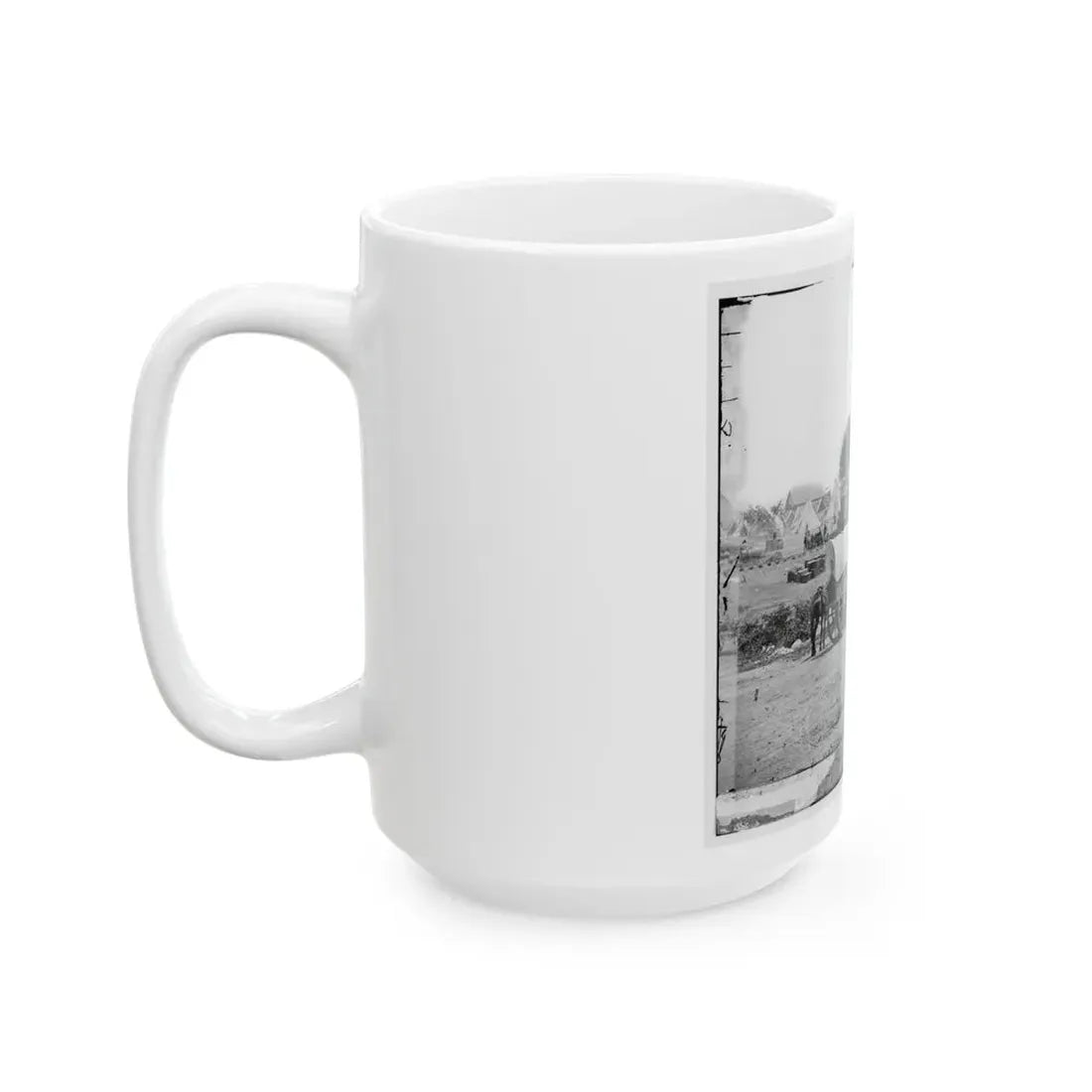 Savage Station, Va. Headquarters Of Gen. George B. Mcclellan On The Richmond & York River Railroad (U.S. Civil War) White Coffee Mug - Go Mug Yourself