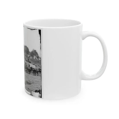 Savage Station, Va. Headquarters Of Gen. George B. Mcclellan On The Richmond & York River Railroad (U.S. Civil War) White Coffee Mug - Go Mug Yourself