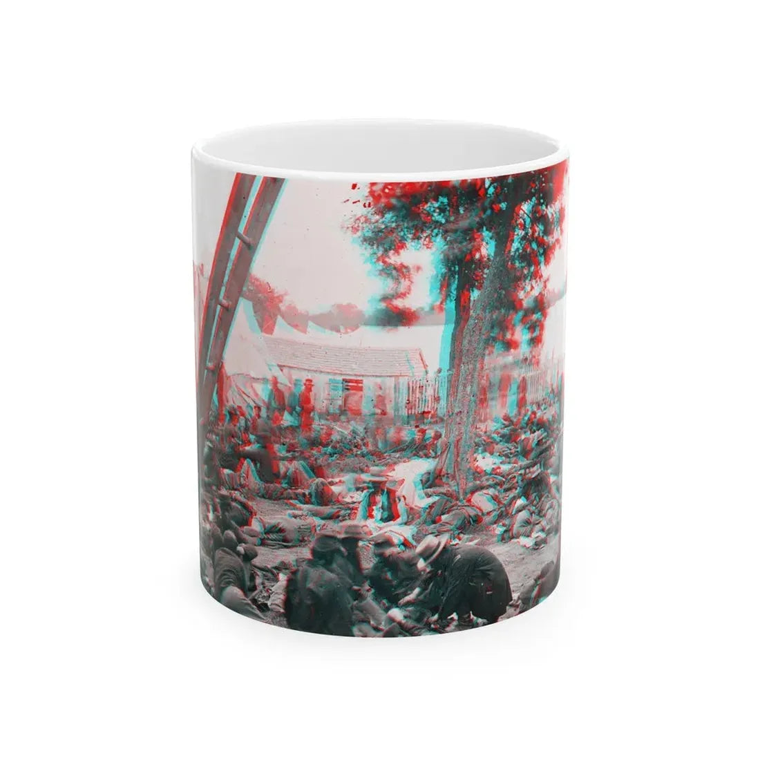 Savage Station, Va. Union Field Hospital After The Battle Of June 27, During The Civil War (U.S. Civil War) White Coffee Mug 11oz - Go Mug Yourself
