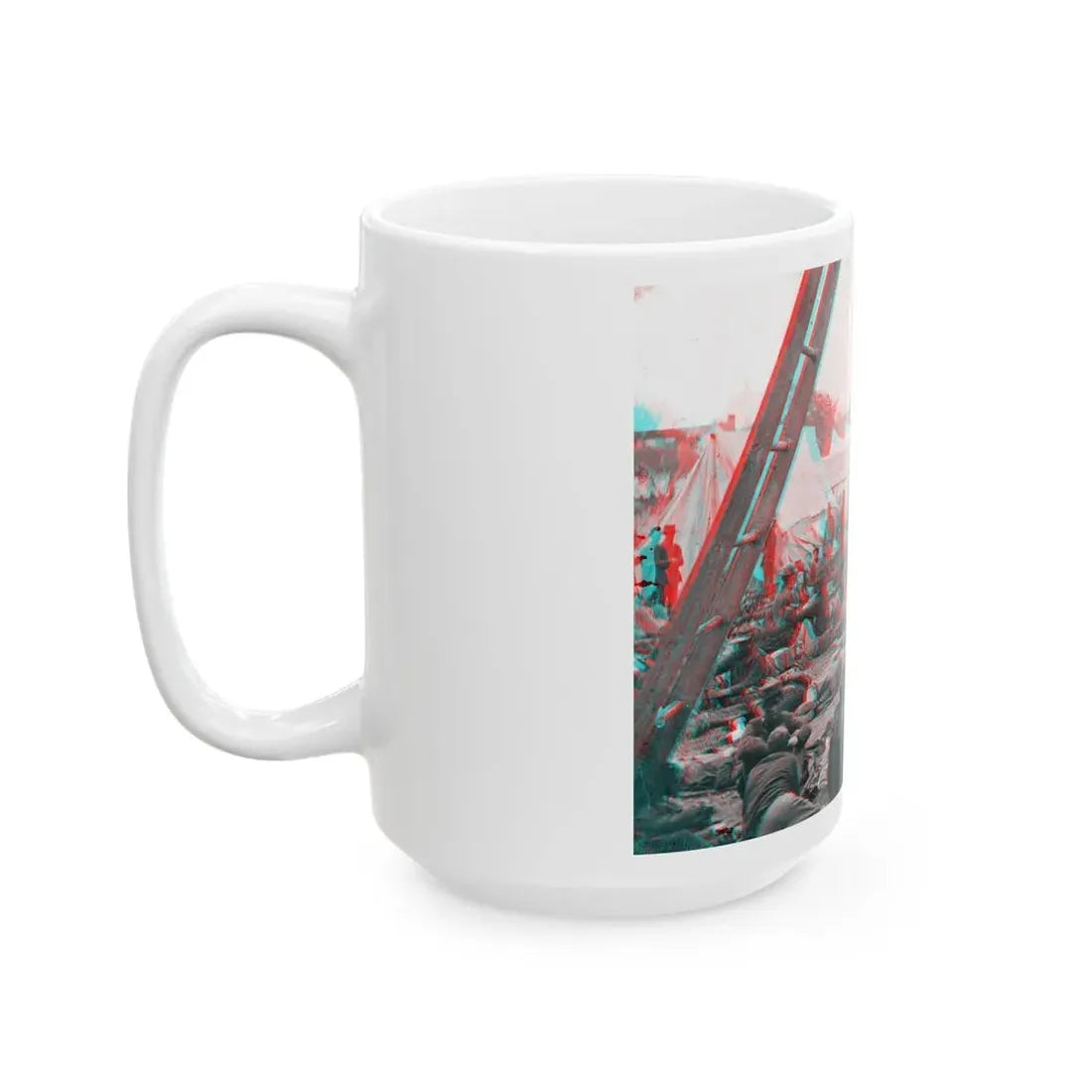 Savage Station, Va. Union Field Hospital After The Battle Of June 27, During The Civil War (U.S. Civil War) White Coffee Mug - Go Mug Yourself