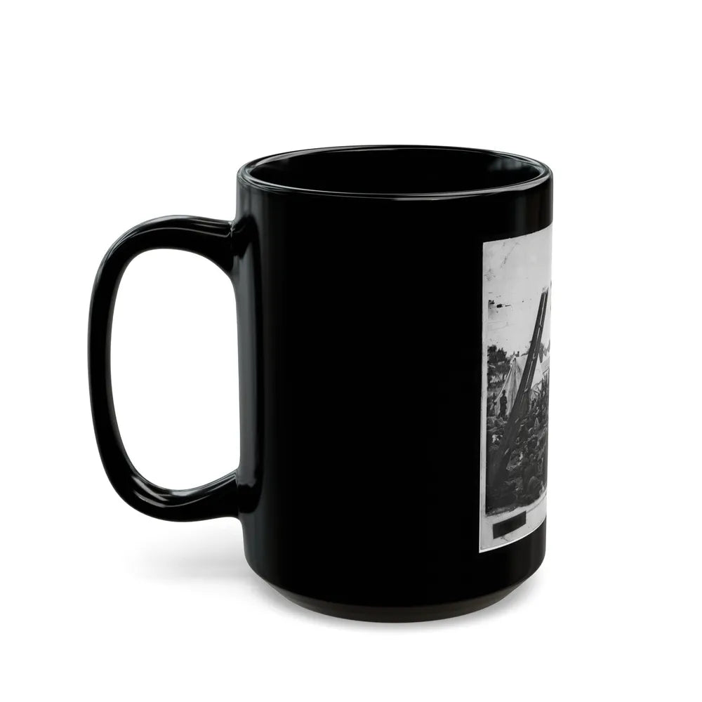 Savage Station, Va. Field Hospital After The Battle Of June 27 (U.S. Civil War) Black Coffee Mug-Go Mug Yourself