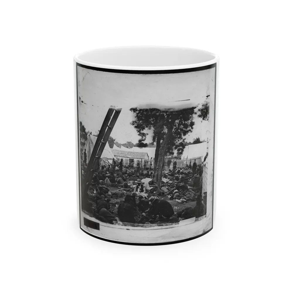 Savage Station, Va. Field Hospital After The Battle Of June 27 (U.S. Civil War) White Coffee Mug-11oz-Go Mug Yourself